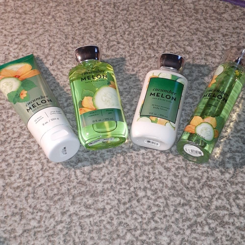 BBW Cucumber Melon Mist, Gel, Cream, & Lotion